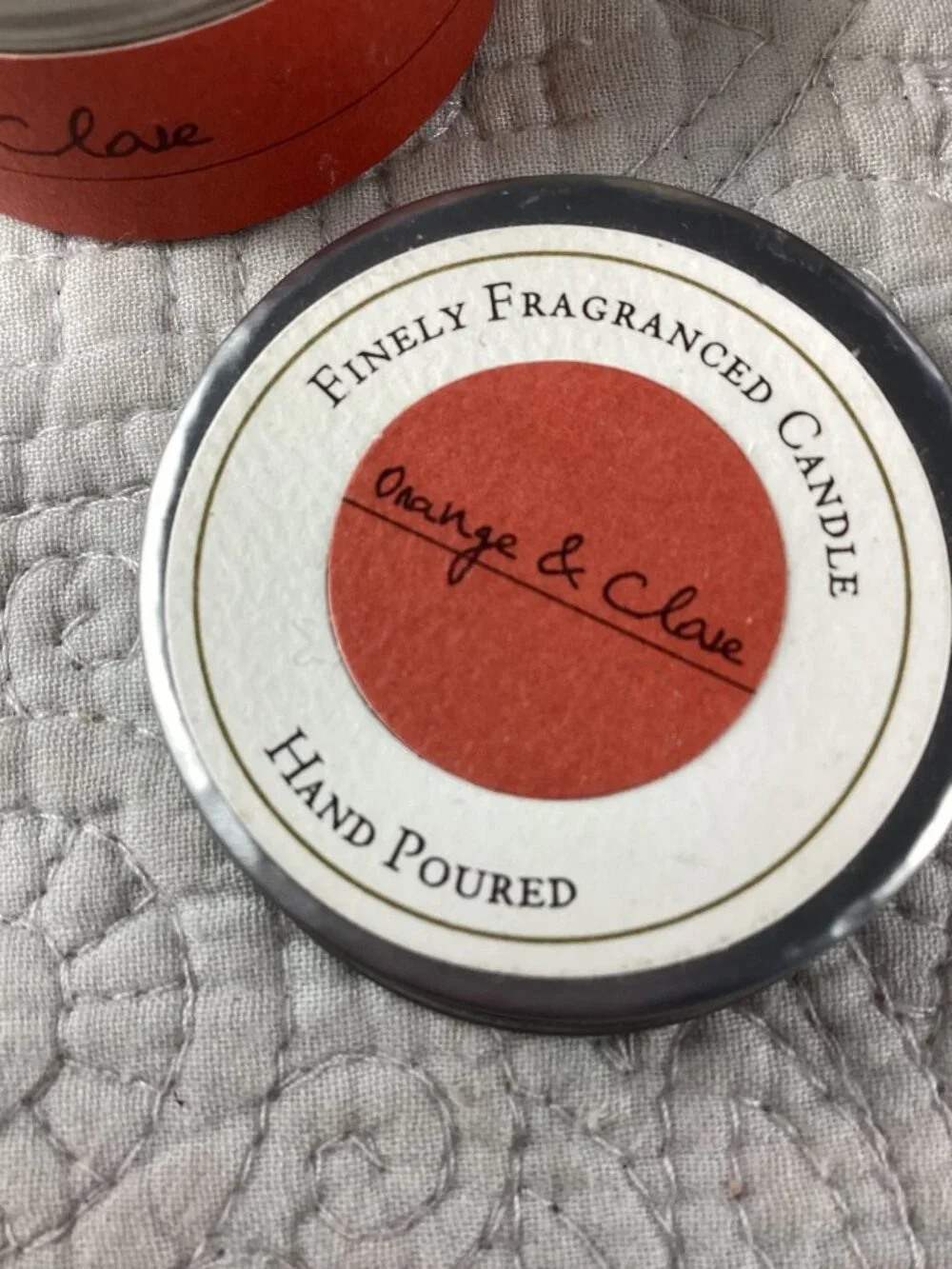 3 Travel Candles Assortment* Orange and clove*Carnelian*Lavender and Vanilla*NEW